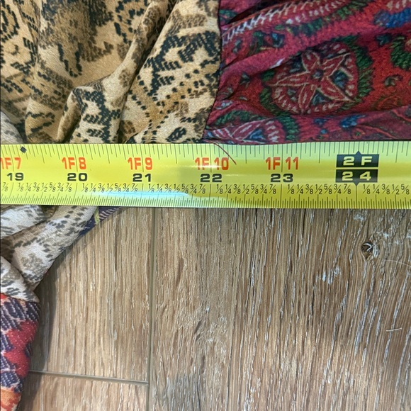 Zara Bohemian Long Sleeve Dress with Red and Brown Tones - Picture 5 of 5